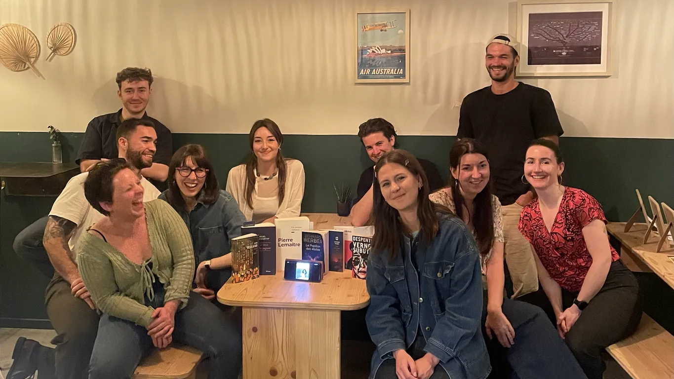 Des participantes du Bordeaux Book Club pendant une rencontre